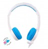 Children's headphones 3+ 85dB with microphone School+ blue