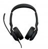 JABRA Evolve2 50 MS Stereo Headset on-ear Bluetooth wired active noise cancelling USB-A black Zoom Certified Certified for MS Te