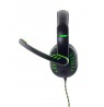 Headphones Esperanza CROW EGH330G (black and green color