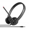 Lenovo Stereo Analog Headset Wired Head-band Office/Call center Black