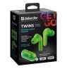 Bluetooth headphones TWINS 916 GREEN