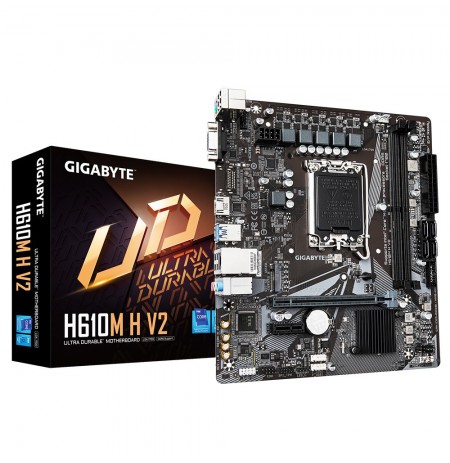 Gigabyte | H610M H V2 G1.0 | Processor family Intel | Processor socket LGA1700 | DDR4 DIMM | Supported hard disk drive interface