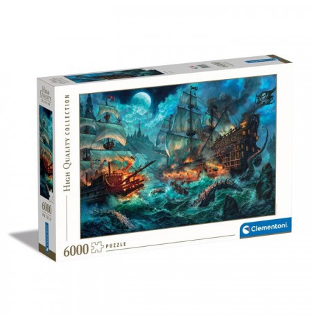 Clementoni Puzzle 6000el Pirate Battle. Pirates Battle 36530