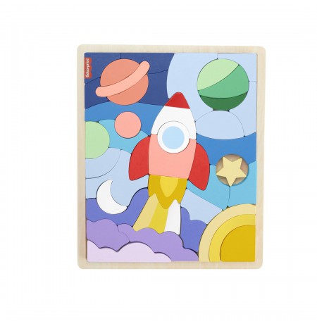Wooden Puzzle 42 pieces Space
