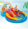 Rainbow pool with inflatable slide in box 297x193x135cm 57453NP INTEX