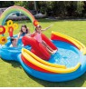 Rainbow pool with inflatable slide in box 297x193x135cm 57453NP INTEX