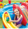 Rainbow pool with inflatable slide in box 297x193x135cm 57453NP INTEX