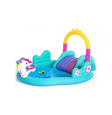 PROMO Swimming pool playground inflatable unicorn 53097 BESTWAY