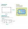Garden pool frame 300x200x75 28272NP 00273
