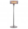 Camry Standing Heater CR 7737 Patio heater, 2000 W, Number of power levels 2, Suitable for rooms up to 14 m2, Grey, IP24