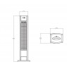 Activejet steel patio heater APH-CS2000