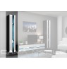 Shelf unit VIGO NEW 180/40/30 black/white gloss