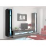 Shelf unit VIGO NEW 180/40/30 black/black gloss