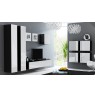 Square cabinet VIGO 50/50/30 black/white gloss