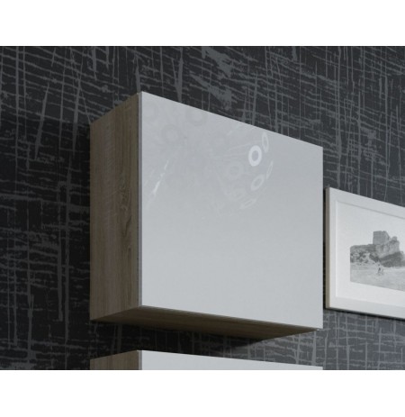 Square cabinet VIGO 50/50/30 sonoma/white gloss