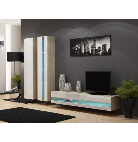 Shelf unit VIGO NEW 180/40/30 sonoma/white gloss