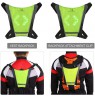 Maclean MCE420 High Visibility Vest Backpack Safety LED Indicator Light USB Rechargeable Remote Control Adjustable Direction