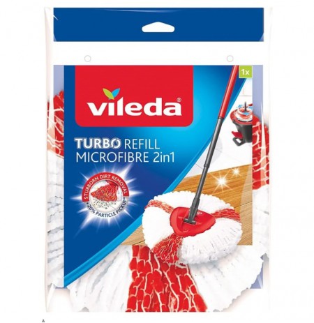 Vileda Turbo 2in1 Mop head Red, White