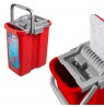 GreenBlue Flat Mop with Bucket and Wringer, Two HQ Microfiber Cartridges, 8L Capacity, MaxiClean GB850