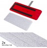 Flat Mop + Bucket + Telescopic Pole + 2 x Microfibre Pad 5.7L Floor Cleaning XXL Set Rotating Head
