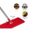 Flat Mop + Bucket + Telescopic Pole + 2 x Microfibre Pad 5.7L Floor Cleaning XXL Set Rotating Head