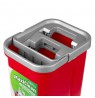Flat Mop + Bucket + Telescopic Pole + 2 x Microfibre Pad 5.7L Floor Cleaning XXL Set Rotating Head