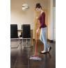 Vileda 143783 broom Indoor Soft / Hard bristle Polyethylene terephthalate (PET) Black, Grey, Red