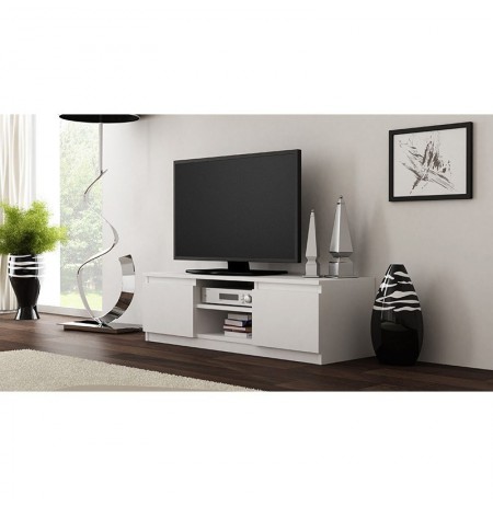 TV STAND 120 WHITE MAT