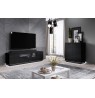TV Stand REJA black gloss/ black gloss