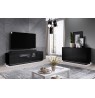 TV Stand REJA black gloss/ black gloss