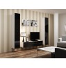 TV stand VIGO 140 30/140/40 white/black gloss