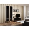 TV stand VIGO 140 30/140/40 white/black gloss