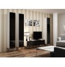 TV stand VIGO 140 30/140/40 white/black gloss