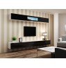 TV stand VIGO 140 30/140/40 white/black gloss