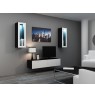 TV stand VIGO 140 30/140/40 black/white gloss