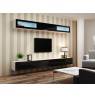TV stand VIGO 140 30/140/40 white/black gloss