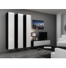 TV stand VIGO 140 30/140/40 black/white gloss
