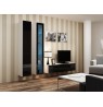 TV stand VIGO 140 30/140/40 white/black gloss
