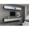 TV stand VIGO 140 30/140/40 black/white gloss