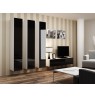 TV stand VIGO 140 30/140/40 white/black gloss