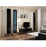 TV stand VIGO 140 30/140/40 white/black gloss