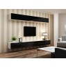 TV stand VIGO 140 30/140/40 white/black gloss