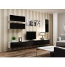 TV stand VIGO 140 30/140/40 white/black gloss