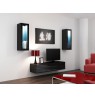 TV stand VIGO 140 30/140/40 black/black gloss