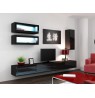 TV stand VIGO 140 30/140/40 black/black gloss