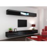 TV stand VIGO 140 30/140/40 black/black gloss