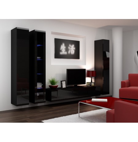 TV Stand VIGO '180' 30/180/40 black/black gloss