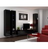 TV Stand VIGO '180' 30/180/40 black/black gloss