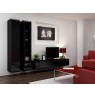 TV Stand VIGO '180' 30/180/40 black/black gloss