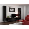 TV Stand VIGO '180' 30/180/40 black/black gloss